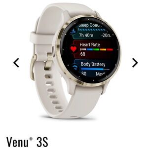 Garmin Venu 3S Smartwatch - Gold and Ivory